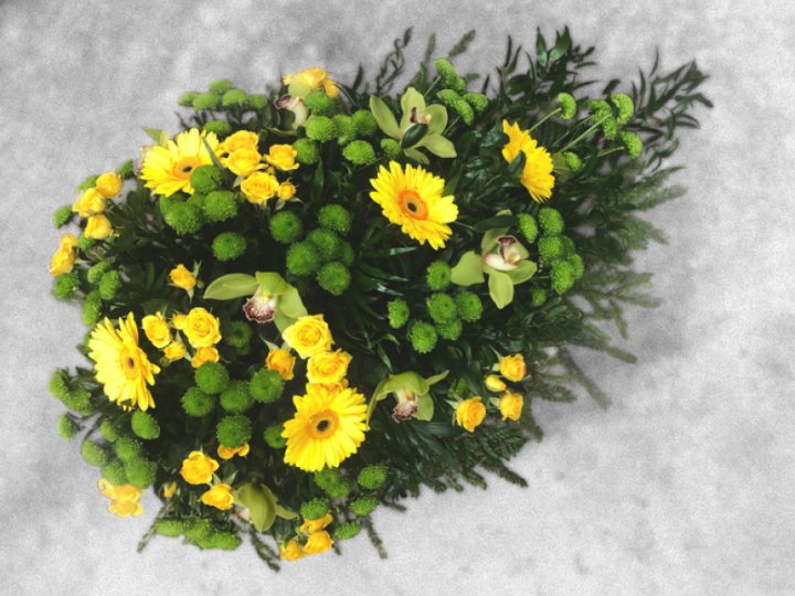 Sēru štrauss ar dzelteniem ziediem Nr.215