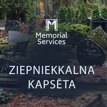 Ziepniekkalna kaspēta daļēji slēgta jaunos apbedījumus var veikt